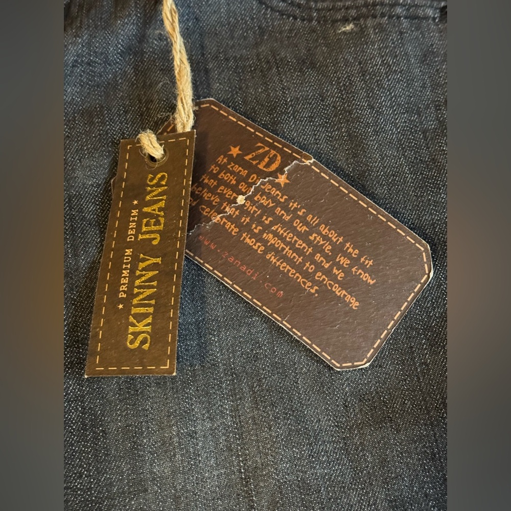 Zana Di premium denim y2k brand skinny jeans size 7 NWT - Picture 5 of 9